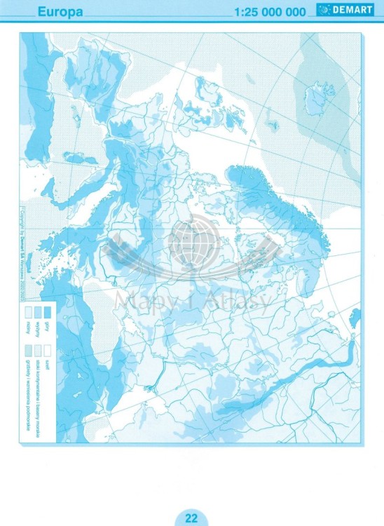Geografia. Mapy konturowe wydawnictwa Demart. Przykładowa strona 3