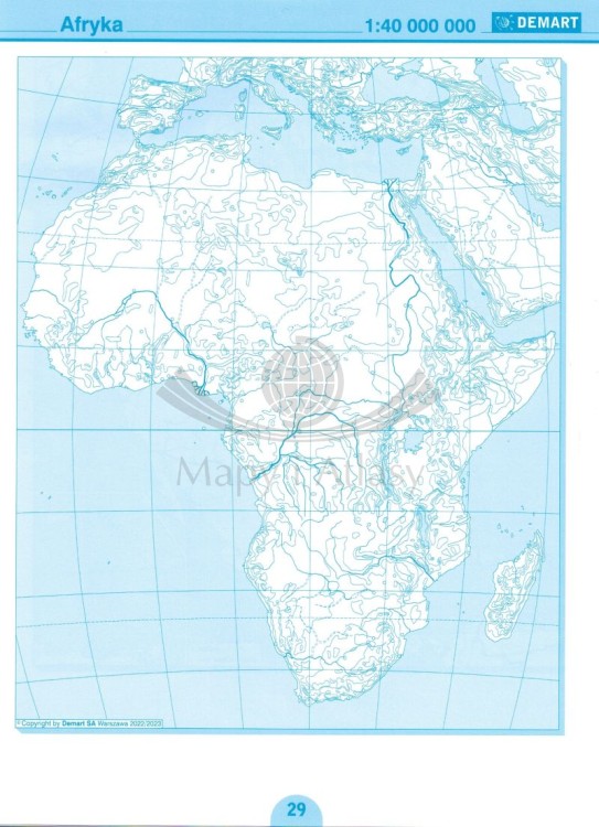 Geografia. Mapy konturowe wydawnictwa Demart. Przykładowa strona 4