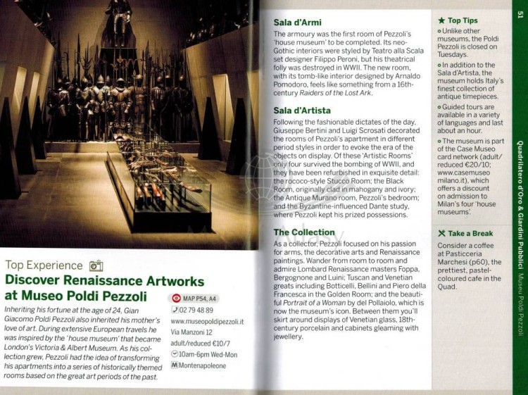 Mediolan / Milan. Przewodnik Pocket z mapą wydawnictwa Lonely Planet. Przykładowe strony 2