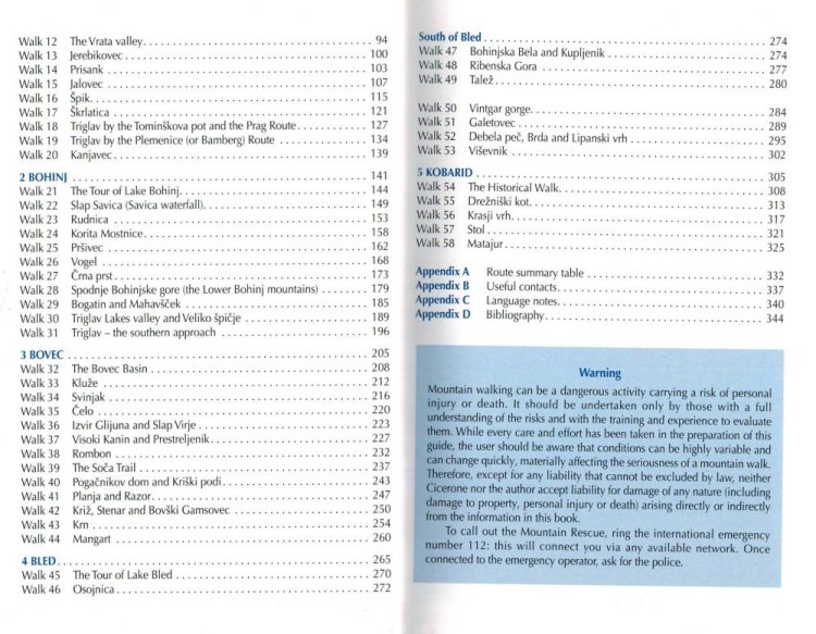 Alpy Julijskie w Słowenii. Trasy górskie i krótkie wędrówki. Przewodnik. Spis treści 2