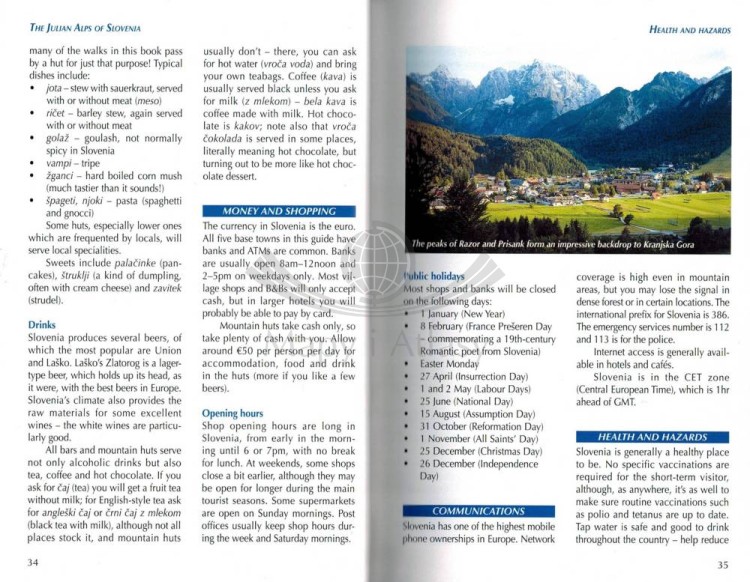 Alpy Julijskie w Słowenii. Trasy górskie i krótkie wędrówki. Przewodnik. Przykładowe strony 2