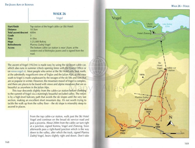 Alpy Julijskie w Słowenii. Trasy górskie i krótkie wędrówki. Przewodnik. Przykładowe strony 6