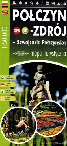Połczyn-Zdrój i Szwajcaria Połczyńska. Mapa turystyczna wydawnictwa EKO-MAP. Okładka