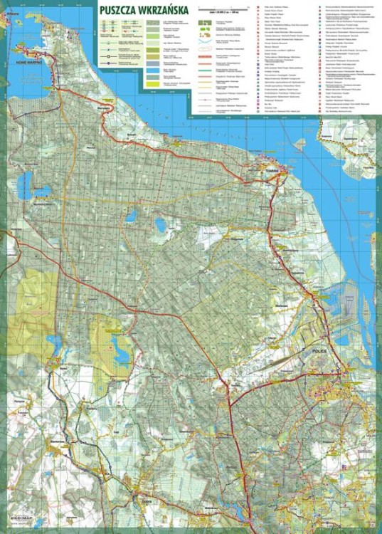 Puszcza Wkrzańska 1:50 000. Mapa turystyczna wydawnictwa EKO-MAP. Druga strona