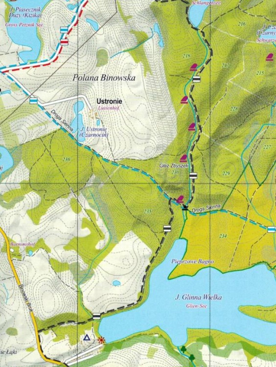 Okolice Szczecina. Zestaw: 5 x mapa turystyczna wydawnictwa EKO-MAP. Puszcza Bukowa - fragment 2