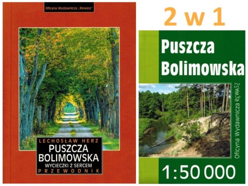 Puszcza Bolimowska. Przewodnik + mapa wydawnictwa Rewasz