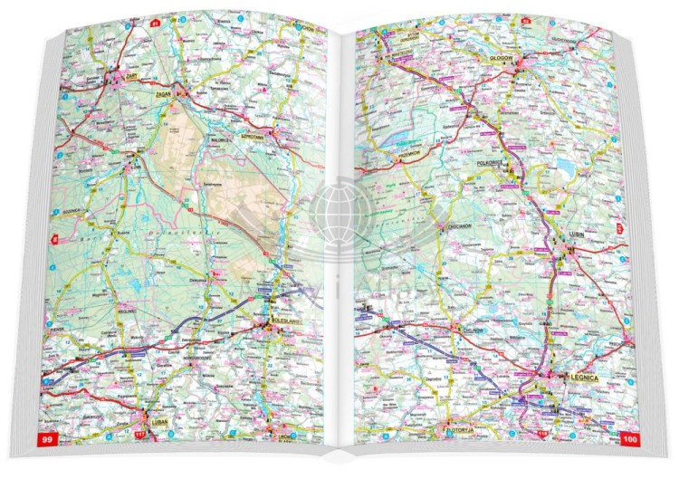 Polska 1:250 000 + Europa 1:4 000 000. Atlas samochodowy wydawnictwa ExpressMap. Przykładowe strony 1