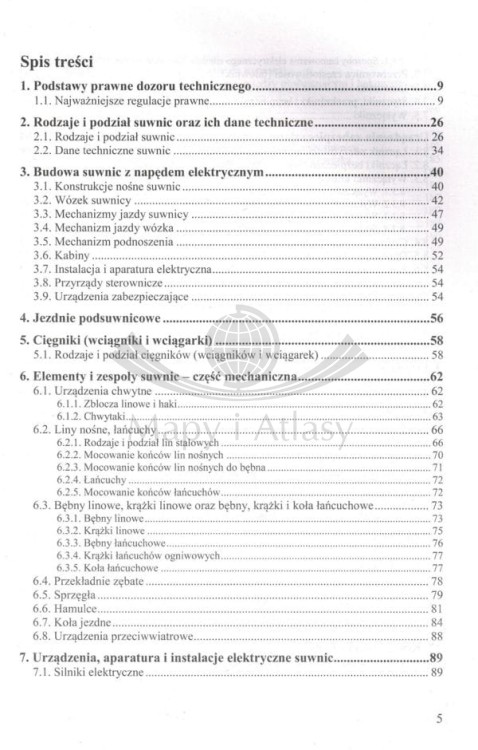 Konserwacja suwnic. Poradnik wydawnictwa KaBe. Spis treści 1