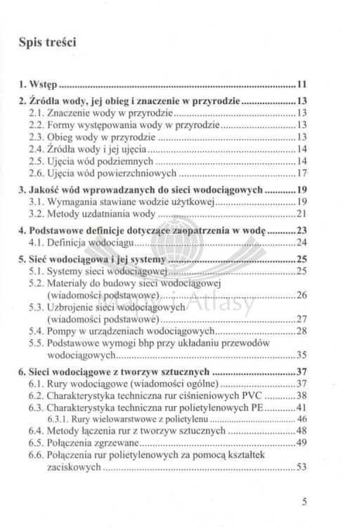 Wodociągi i kanalizacja zewnętrzna. Poradnik wydawnictwa KaBe. Spis treści 1