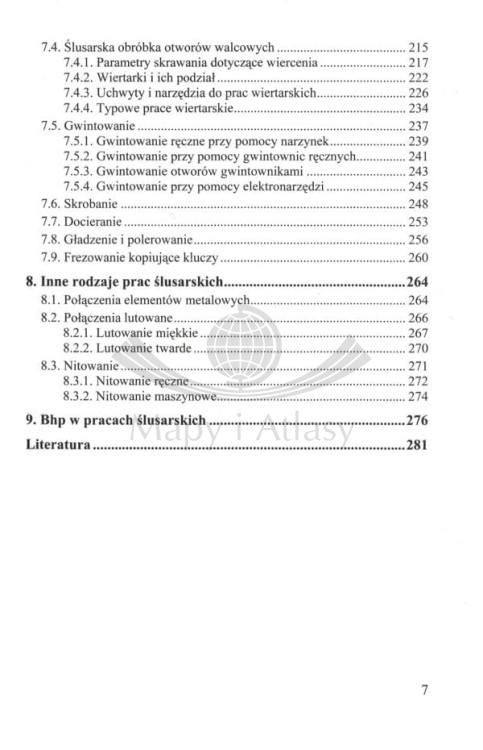 Ślusarstwo ogólne. Poradnik wydawnictwa KaBe. Spis treści 3