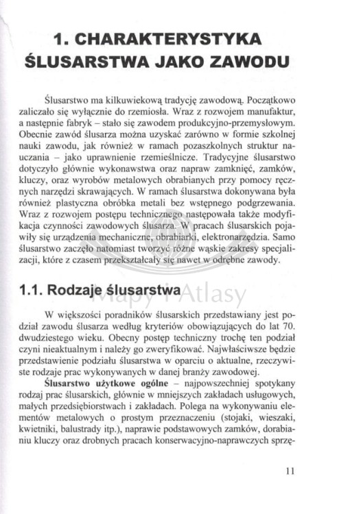 Ślusarstwo ogólne. Poradnik wydawnictwa KaBe. Przykładowa strona 1