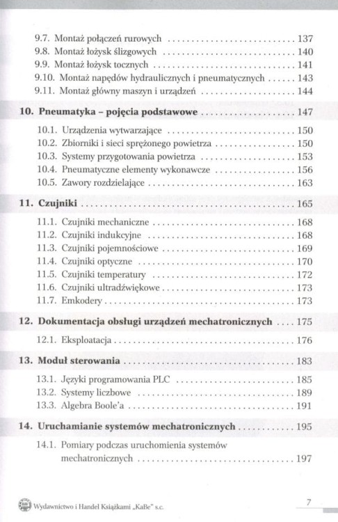 Praktyczne podstawy mechatroniki. Poradnik wydawnictwa KaBe. Spis treści 3