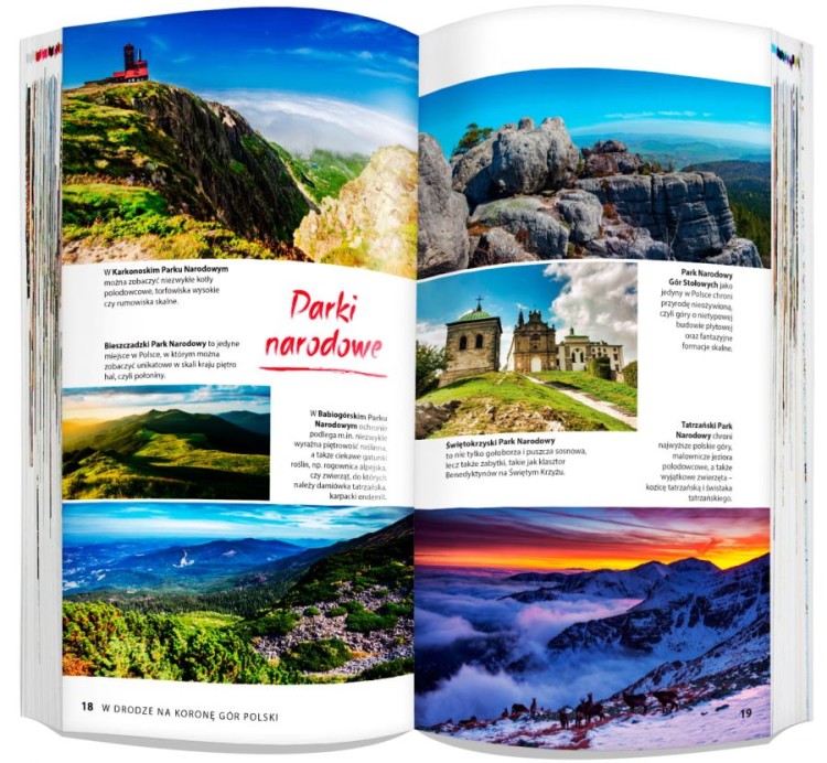 Korona Gór Polski dla każdego 2 w 1. Przewodnik i laminowana mapa wydawnictwa ExpressMap. Przykładowe strony 2