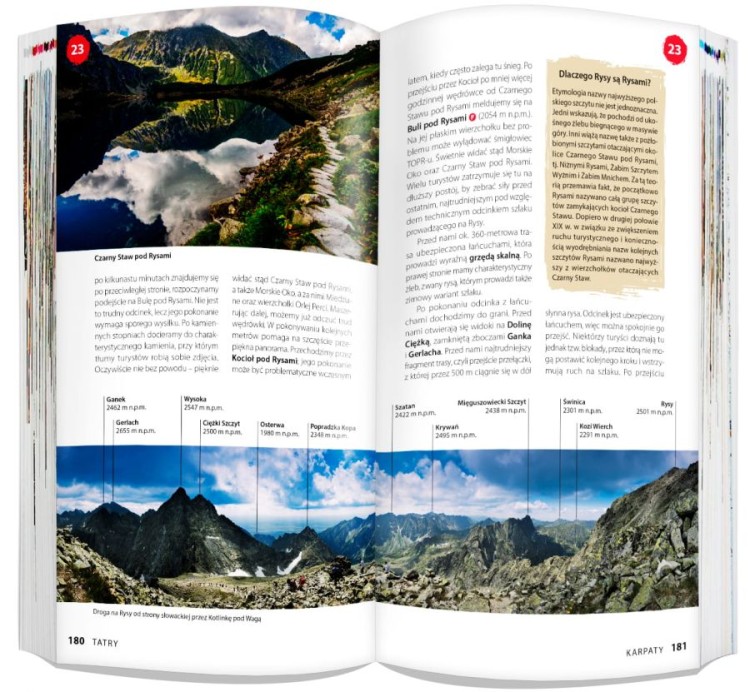 Korona Gór Polski dla każdego 2 w 1. Przewodnik i laminowana mapa wydawnictwa ExpressMap. Przykładowe strony 4