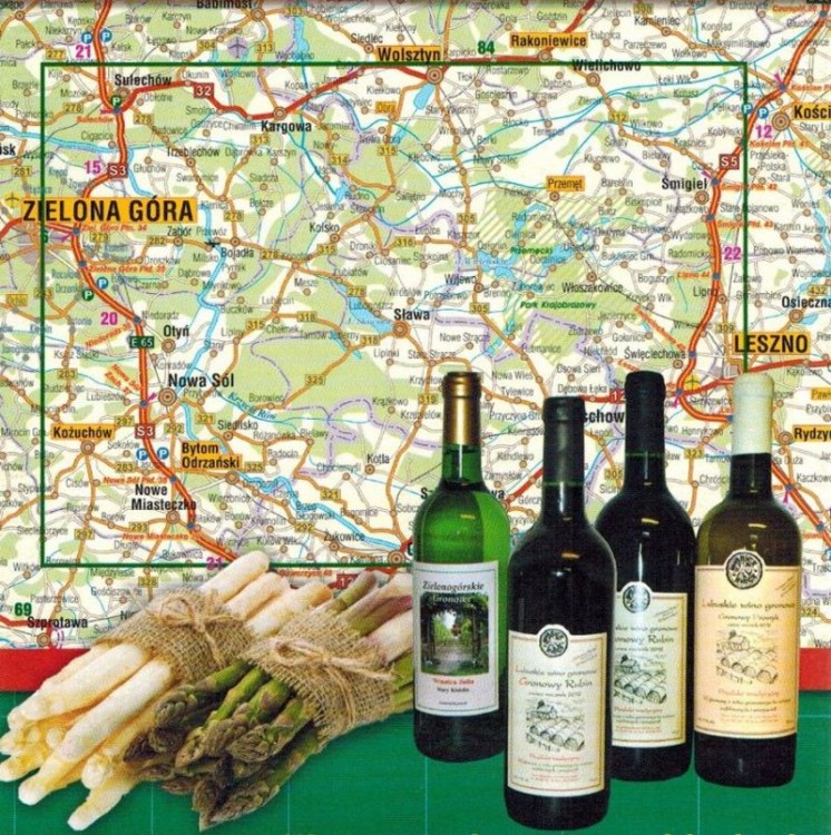 Pojezierze Sławskie 1:75 000. Od Leszna do Zielonej Góry. Mapa turystyczna. Wydawnictwa Galileos. Zasięg