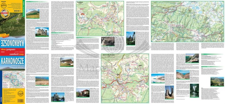 Karkonosze 1:30 000. Laminowana mapa turystyczna wydawnictwa ExpressMap. Strona 2
