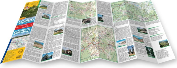 2.jpgKarkonosze 1:30 000. Laminowana mapa turystyczna wydawnictwa ExpressMap. Rozłożona mapa