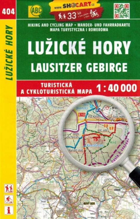 Góry Łużyckie / Luzicke Hory. Mapa turystyczna 404 wydawnictwa Shocart. Okładka