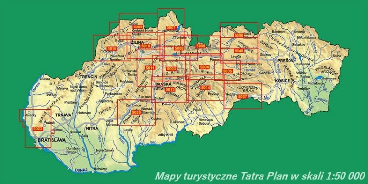 Tatry Wysokie 1:25 000. Mapa turystyczna 2502 wydawnictwa Tatra Plan. Pozostałe publikacje 2