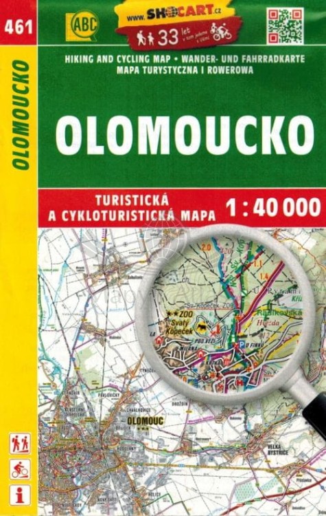 Ołomuniec, okolice Ołomuńca / Olomoucko. Mapa turystyczna 461 wydawnictwa Shocart. Okładka