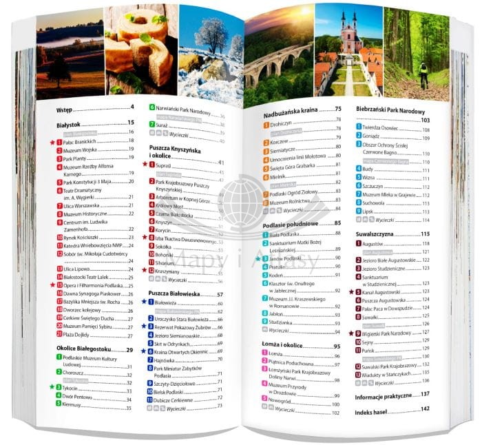 Podlasie i Suwalszczyzna. Przewodnik light + laminowana mapa przewodnik ExpressMap. Spis treści