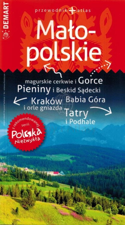 Województwo małopolskie. Przewodnik + atlas wydawnictwa Demart. Okładka