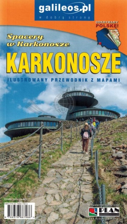 Karkonosze. Ilustrowany przewodnik z mapami wydawnictwa Galileos. Okładka