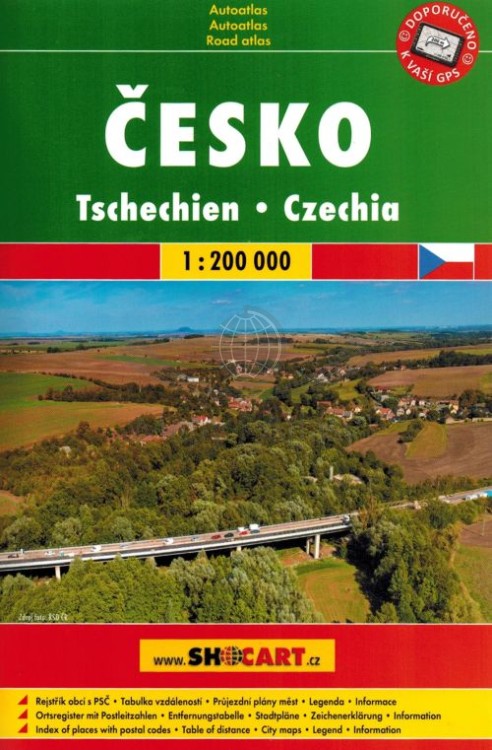 Czechy Atlas samochodowy wydawnictwa Shocart. Okładka