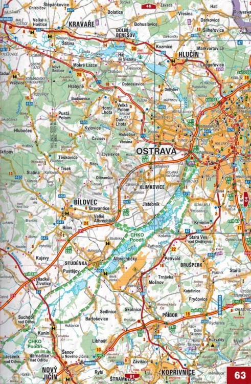 Czechy Atlas samochodowy wydawnictwa Shocart. Arkusz 2