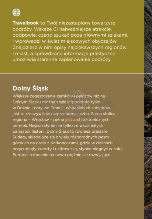 Dolny Śląsk. Przewodnik travelbook wydawnictwa Bezdroża. Okładka - tył