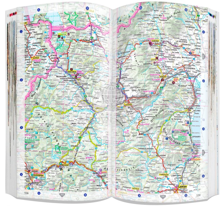 Grecja Kontynentalna 3 w 1. Przewodnik, atlas i laminowana mapa samochodowo-turystyczna wydawnictwa ExpressMap. Przykładowe strony 4