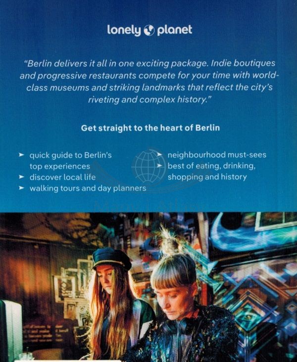 Berlin. Przewodnik Pocket z mapą wydawnictwa Lonely Planet. Okładka- tył
