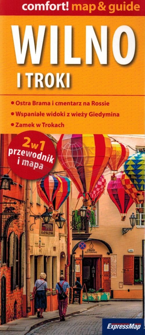 Wilno i Troki 2 w 1. Laminowana mapa turystyczna + Miniprzewodnik. ExpressMap