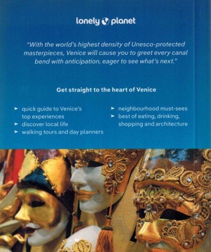 Wenecja. Przewodnik Pocket z mapą wydawnictwa Lonely Planet. Okładka- tył