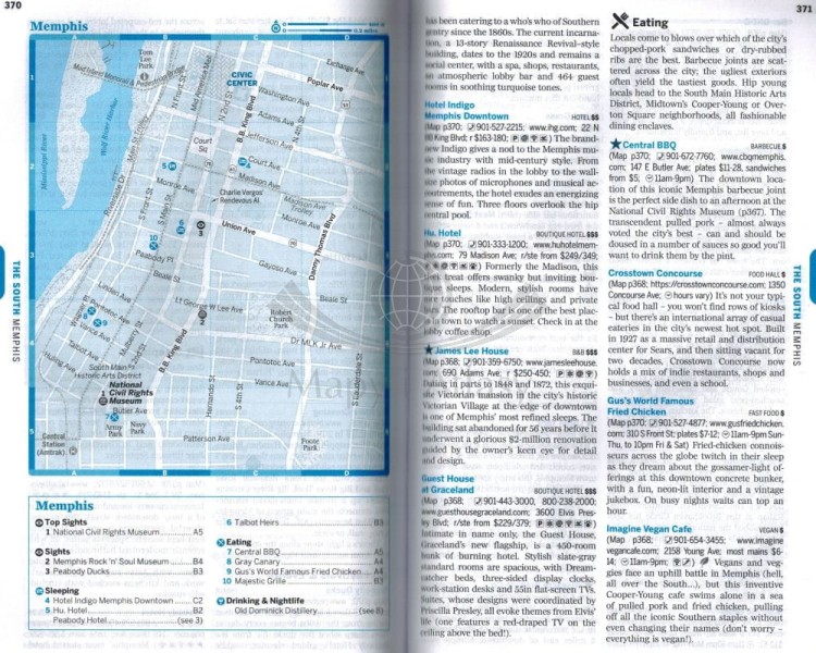 Stany Zjednoczone, część wschodnia/ Eastern USA wydawnictwa Lonely Planet. Przykładowe strony 1