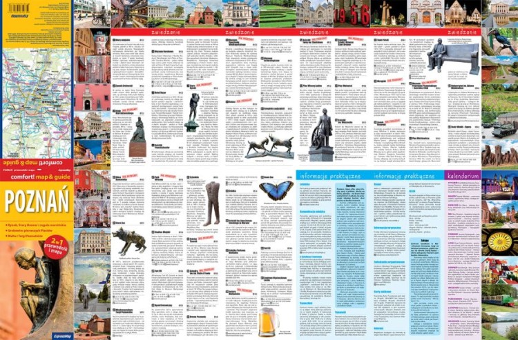 Poznań. Laminowana mapa / Plan miasta + Miniprzewodnik wydawnictwa Strona 1