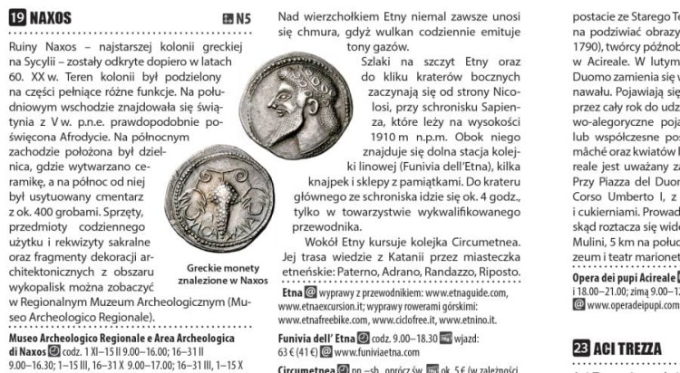 Sycylia. Laminowana mapa samochodowo-turystyczna + Miniprzewodnik wydawnictwa ExpressMap. Fragment przewodnika