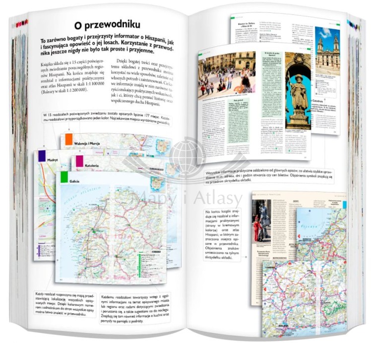 Hiszpania 3 w 1. Przewodnik, atlas, mapa wydawnictwa ExpressMap. Przykładowa strona 1