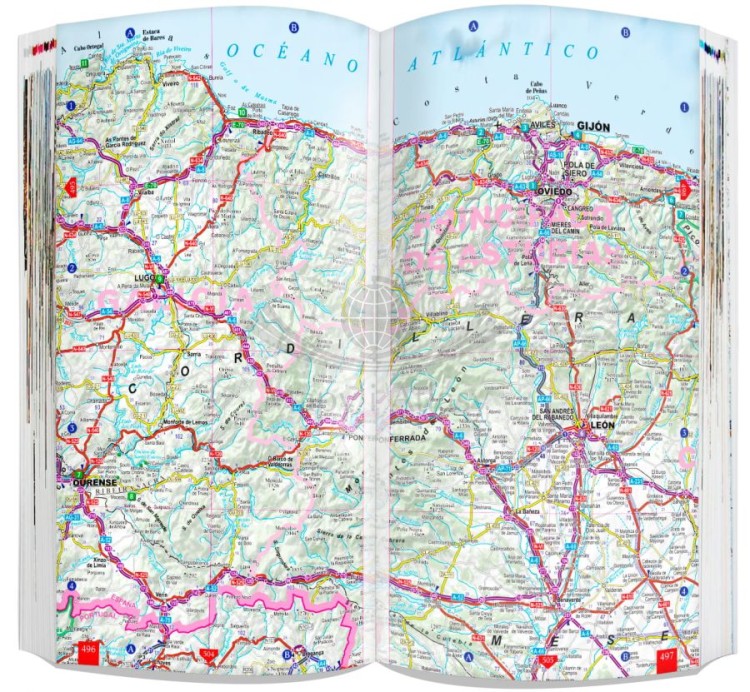 Hiszpania 3 w 1. Przewodnik, atlas, mapa wydawnictwa ExpressMap. Przykładowa strona atlas