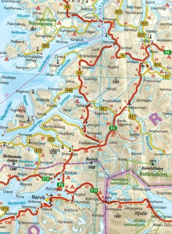 Finlandia i Północna Skandynawia 1:875 000. Wodoodporna mapa samochodowo-turystyczna wydawnictwa Reise Know-How.  Fragment 1