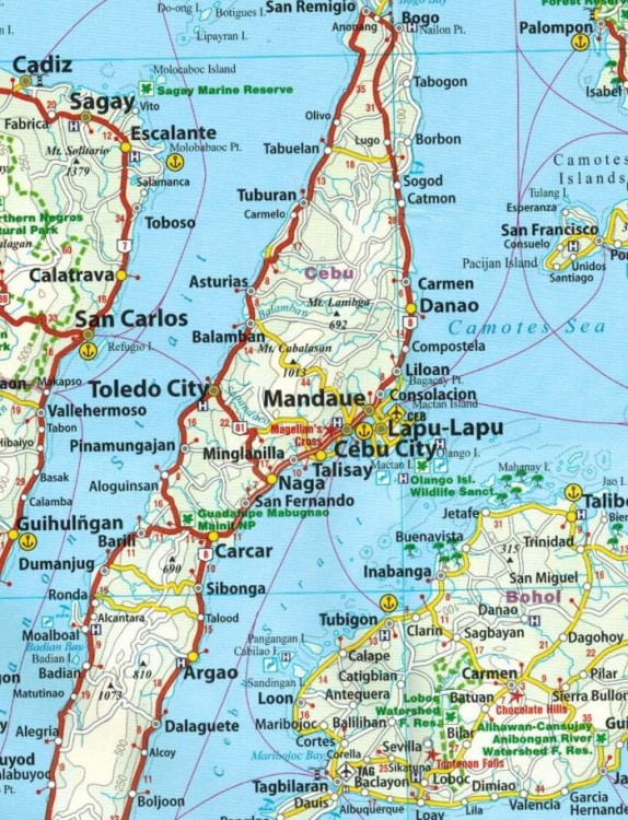 Filipiny 1:1 200 000. Wodoodporna mapa samochodowa-turystyczna wydawnictwa Reise Know-How. Fragment 1