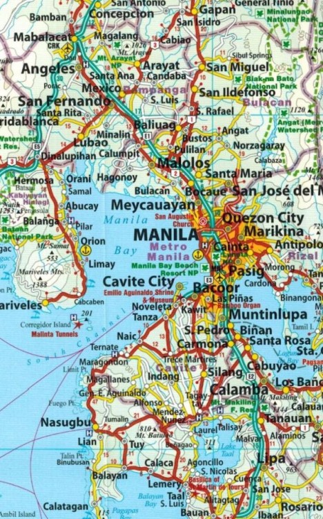 Filipiny 1:1 200 000. Wodoodporna mapa samochodowa-turystyczna wydawnictwa Reise Know-How. Fragment 2