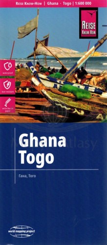 Ghana i Togo 1:600 000. Mapa samochodowo-turystyczna wydawnictwa Reise Know-How. Okładka