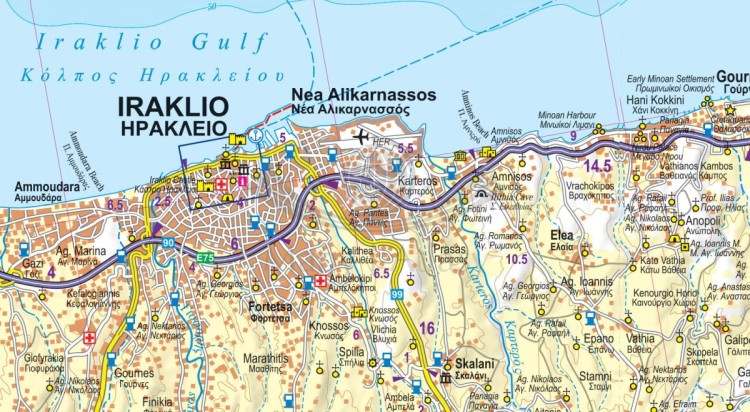 Kreta 1:150 000. Laminowana mapa samochodowo-turystyczna wydawnictwa ExpressMap. Fragment 3