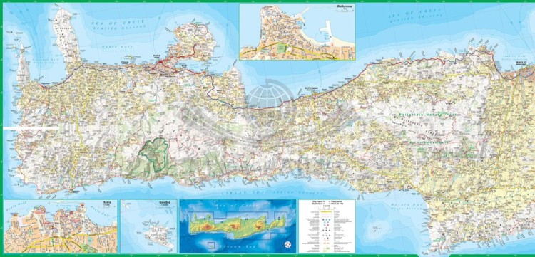 Kreta 1:150 000. Laminowana mapa samochodowo-turystyczna wydawnictwa ExpressMap. Strona 2