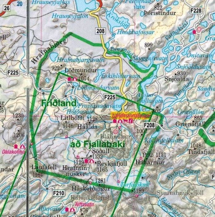Islandia 1:500 000. Laminowana mapa samochodowo-turystyczna wydawnictwa TerraQuest. Fragment 2