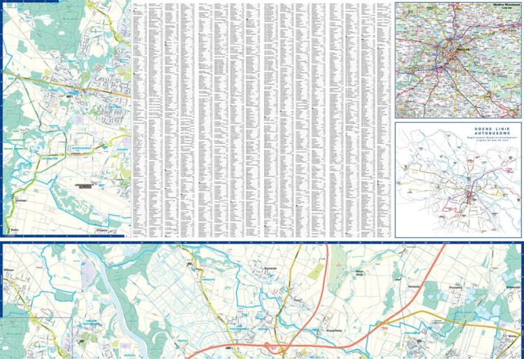 Wrocław 1:22 500. Foliowana mapa / Plan miasta wydawnictwa ExpressMap. Strona druga