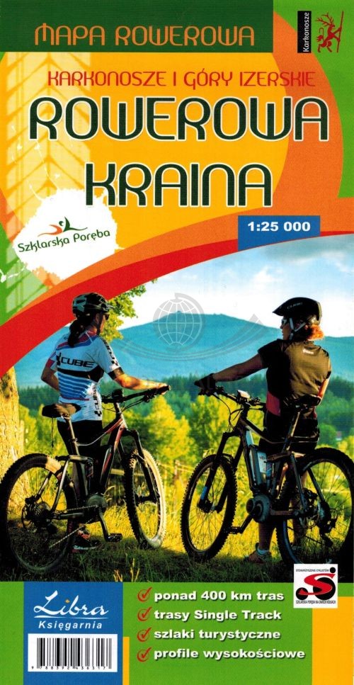 Rowerowa Kraina: Karkonosze i Góry Izerskie 1:25 000. Mapa rowerowa. Libra
