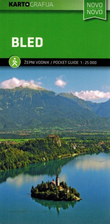 Bled 1:25 000. Kieszonkowa mapa turystyczna wydawnictwa Kartografija. Okładka