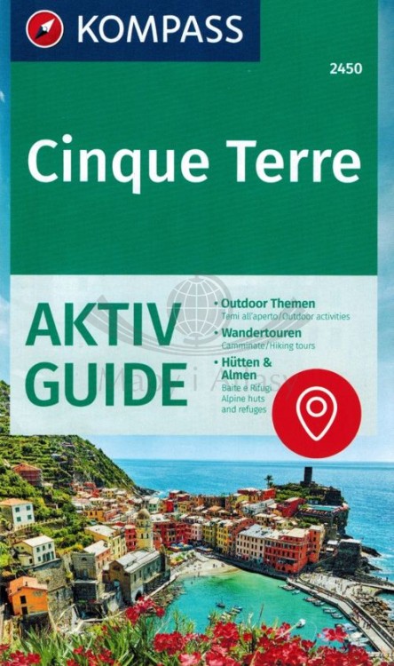 Cinque Terre 1:35 000. Mapa turystyczna 2450 wydawnictwa Kompass. Informator - okładka